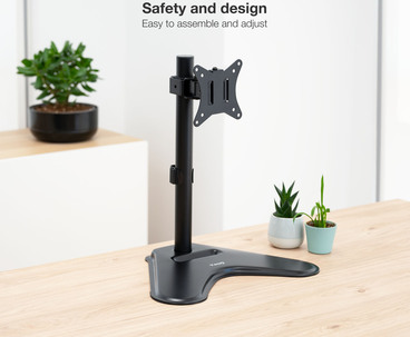 SOPORTE MESA 1 PANTALLA GIRATORIO E INCLINABLE 17''-32'' NEGRO TOOQ