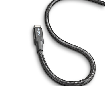 CABLE USB-C A USB-C 2 M KNOT 100W-2 NEGRO NGS