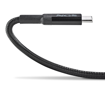 CABLE USB-C A USB-C 2 M KNOT 100W-2 NEGRO NGS