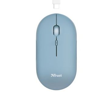 RATON OPTICO WIRELESS PUCK BLUE TRUST